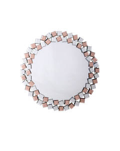 Wall Mirror Mosaic 1825 silver / rosé