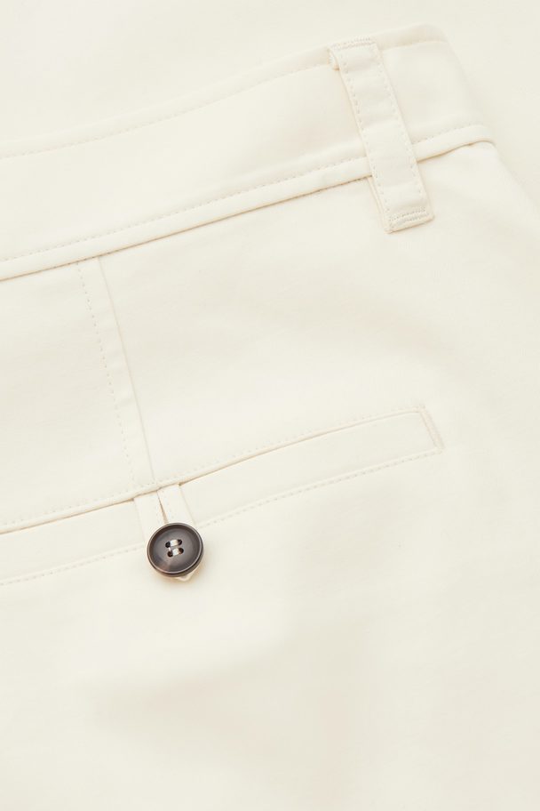 COS Barrel-leg Tapered Chinos Off-white