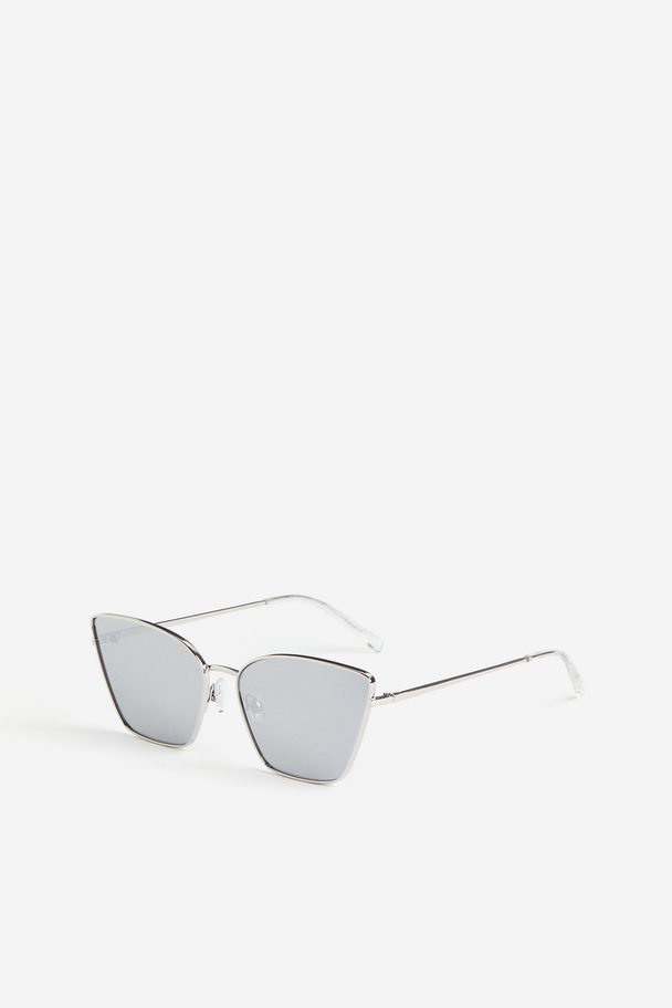 H&M Kattformade Solglasögon Silver