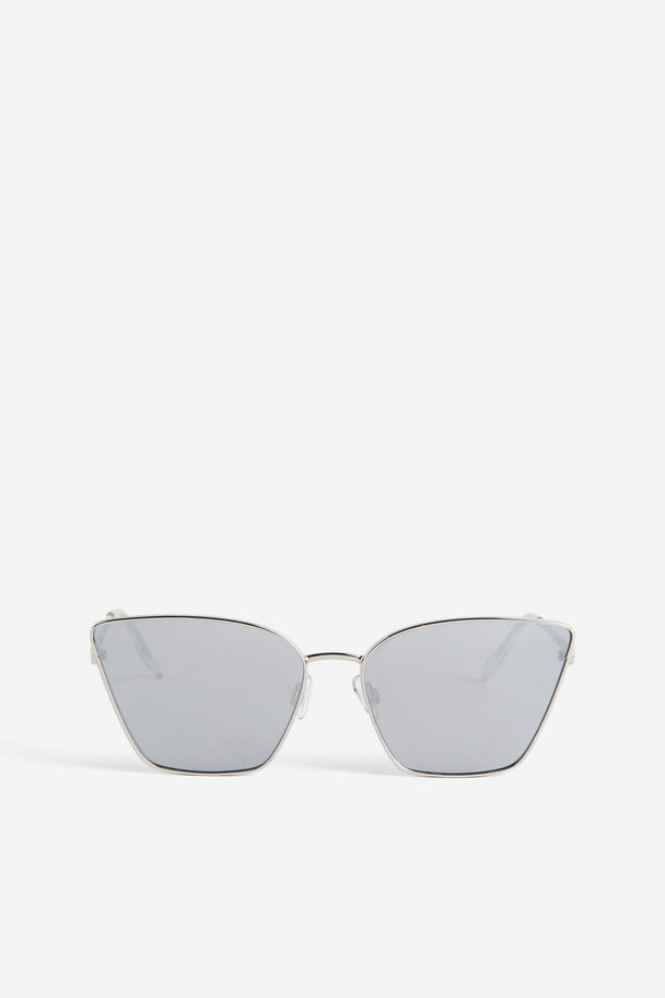 H&M Cat Eye-solbriller Sølvfarget