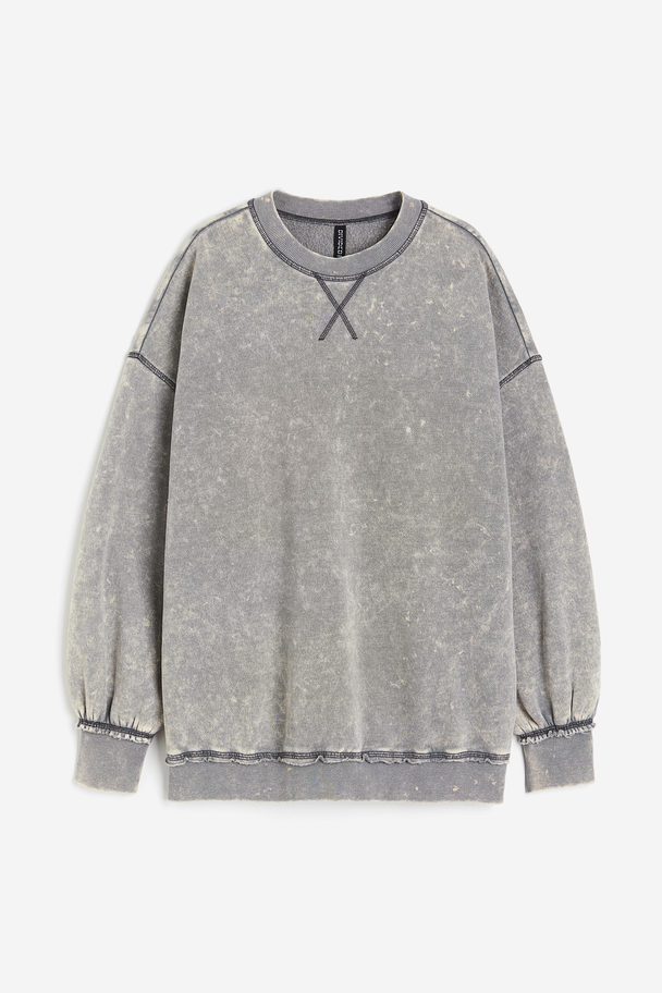 H&M Oversized Sweatshirt Grey