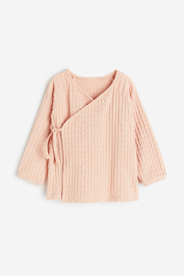 H&M Wrapover Cardigan Dusty Pink