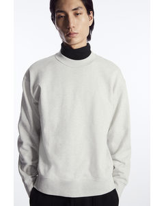 Mock-neck Sweatshirt Grey Mélange