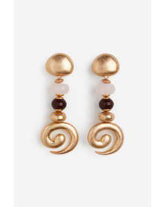 Pendant Earrings Gold-coloured