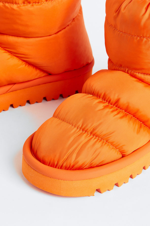 H&M Vadderade Boots Orange