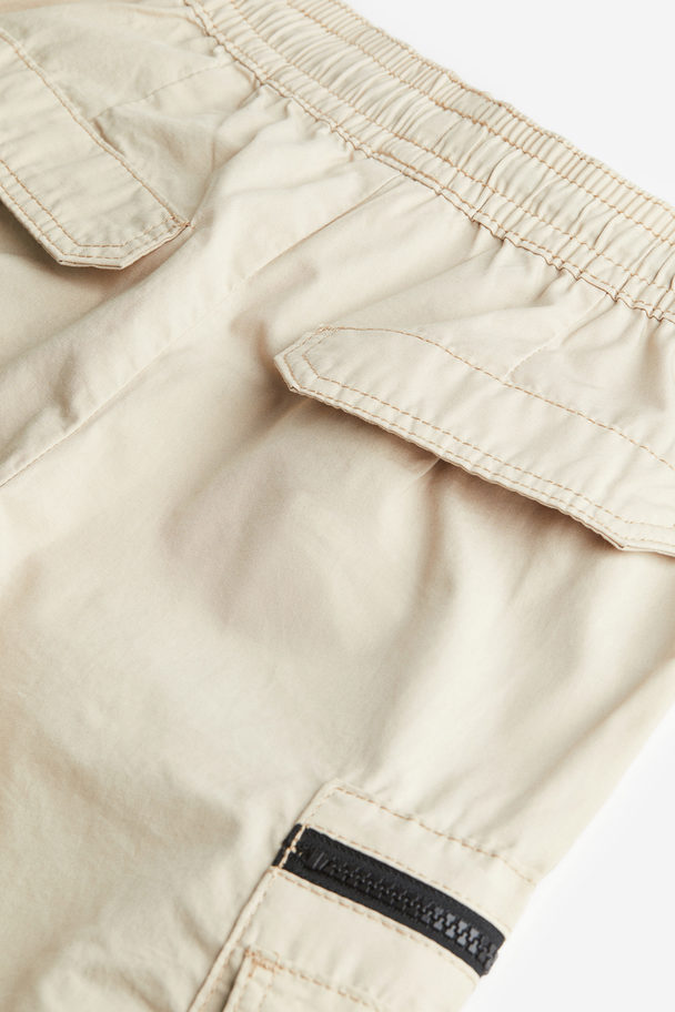 H&M Cargohose Loose Fit Beige