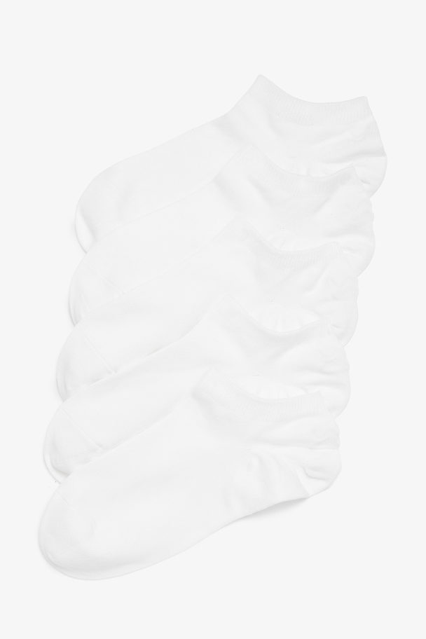 Monki 5er-Pack weiße Knöchelsocken Weiß