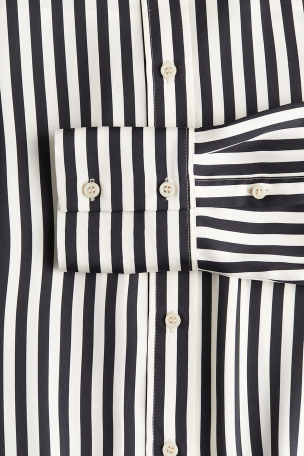 H&M Shirt White/black Striped