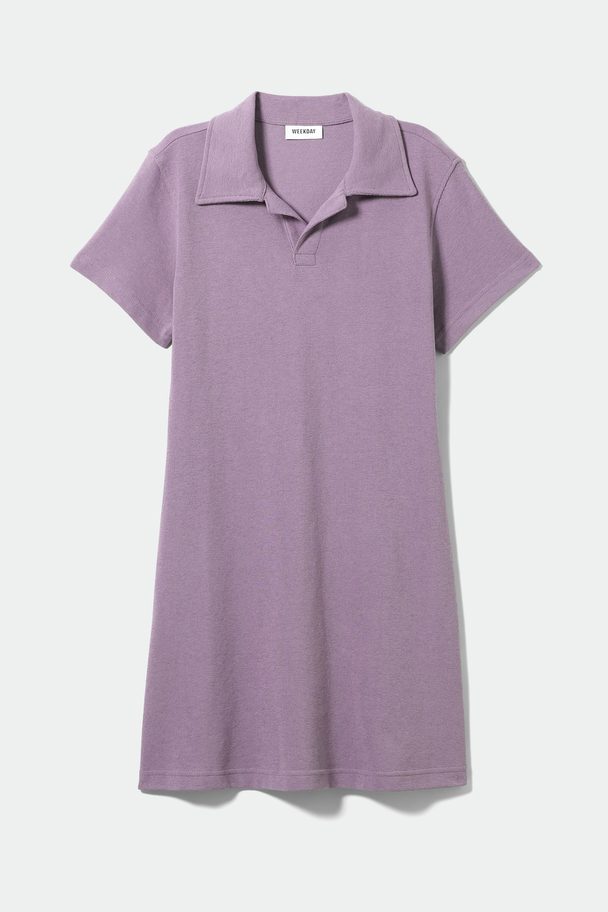 Weekday Sia Polo Dress Lilac