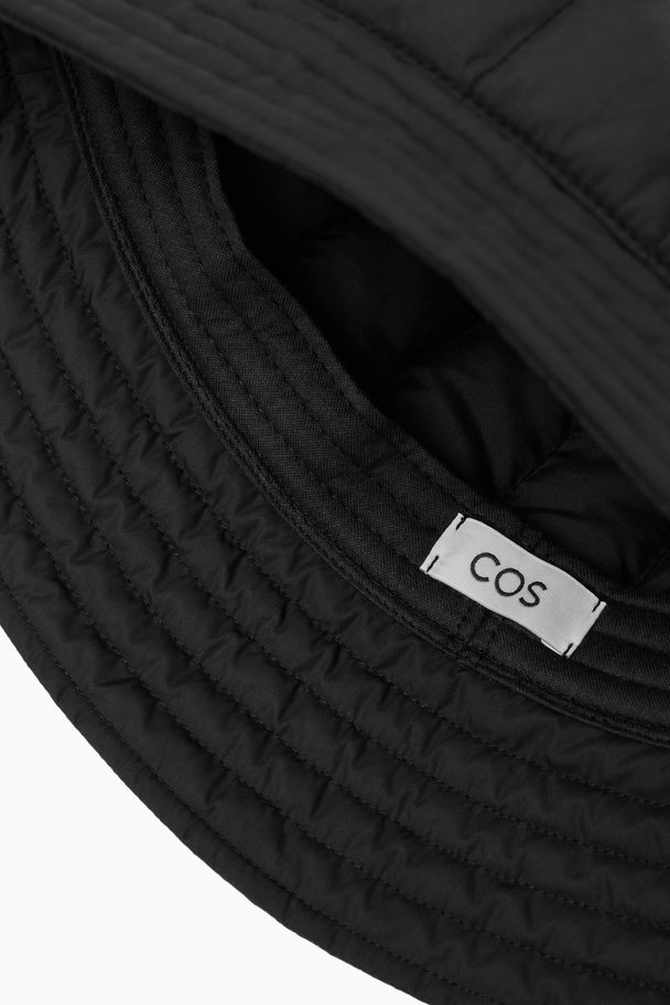 COS Quilted Bucket Hat Black