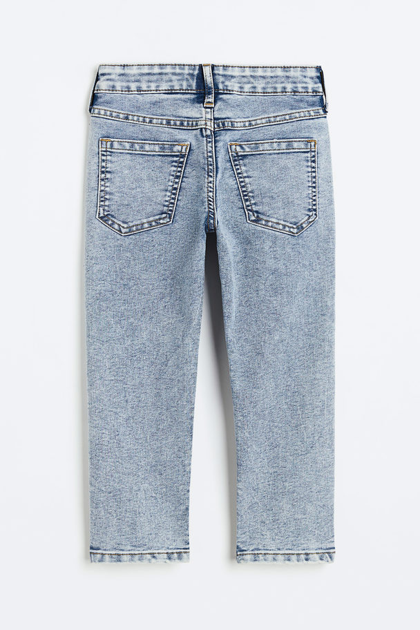 H&M Relaxed Tapered Fit Jeans Hellblau
