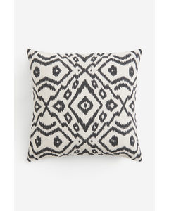 Patterned Cushion Cover Dark Grey/patterned