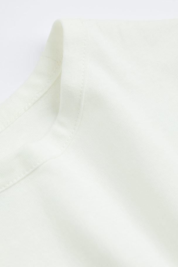 H&M Cotton Jersey T-shirt White
