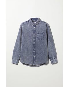 Malcon Washed Cord Shirt Blue