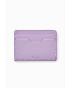 Leather Card Holder Lilac