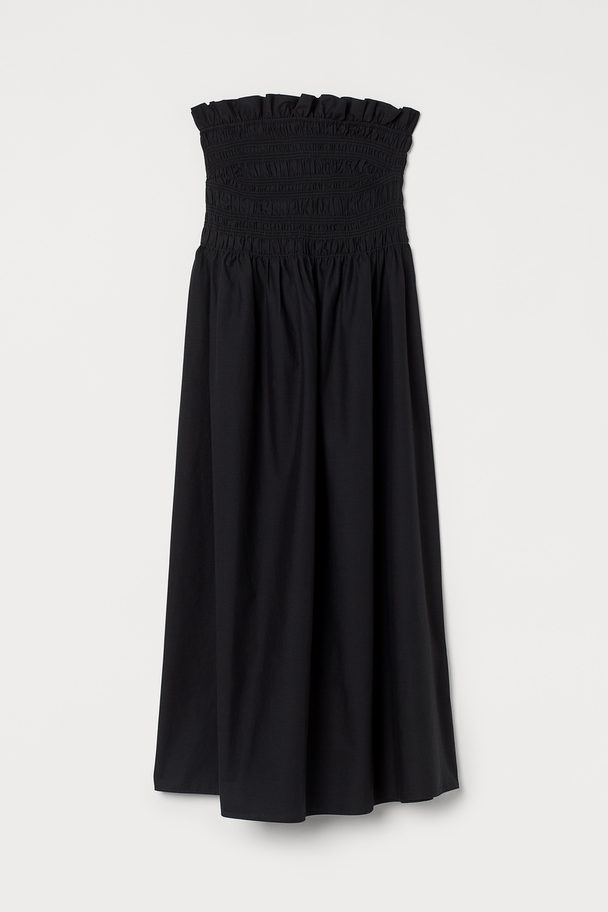 H&M Smock-topped Dress Black