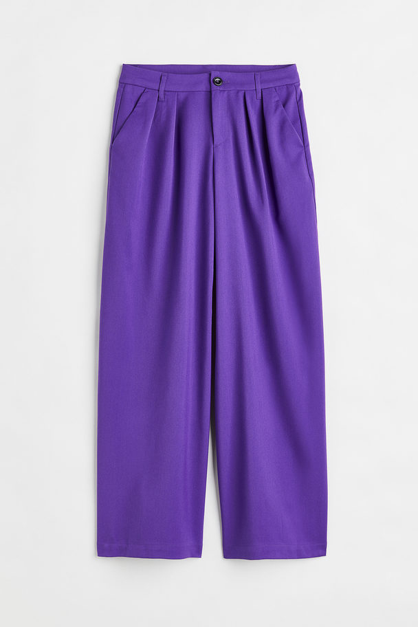 H&M Tailored Trousers Purple