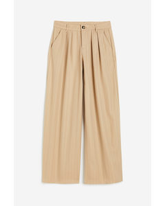 Tailored Trousers Beige