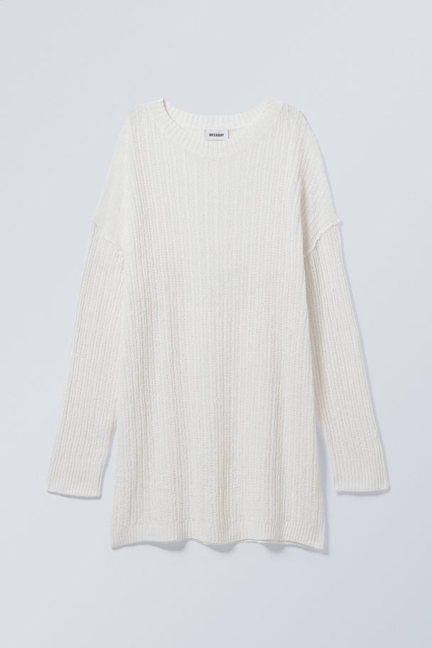 Weekday Dilaria Oversized Sweater White