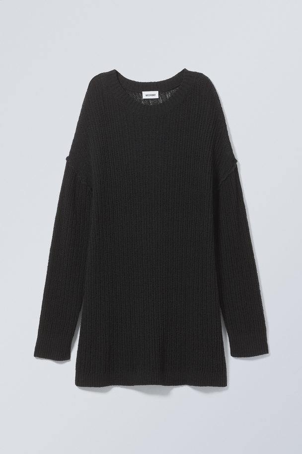 Weekday Dilaria Oversized-Pullover Schwarz