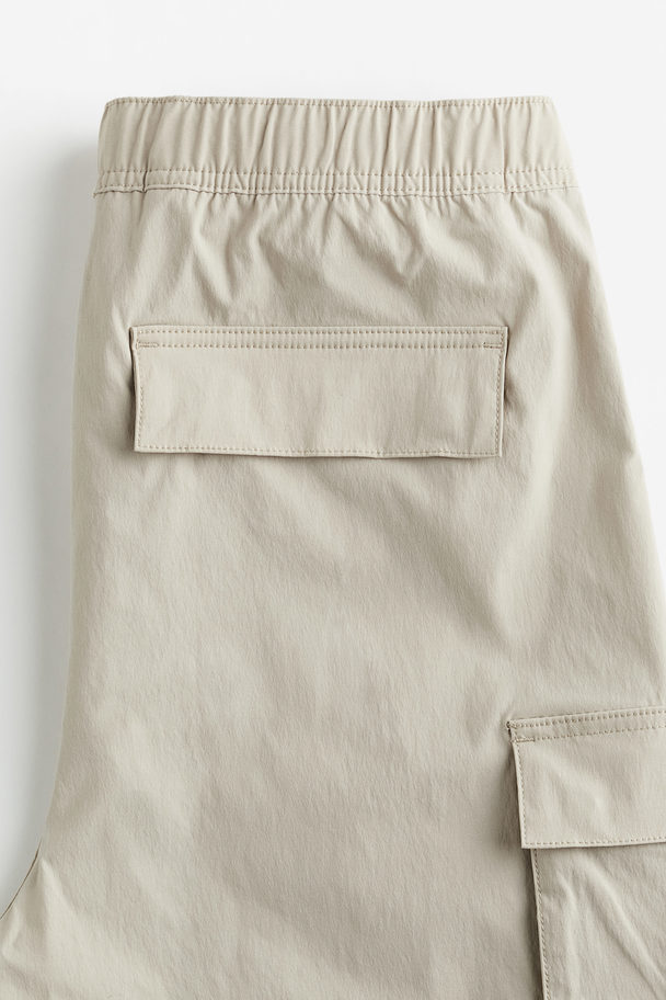 H&M Nylon Utilityshort - Regular Fit Beige