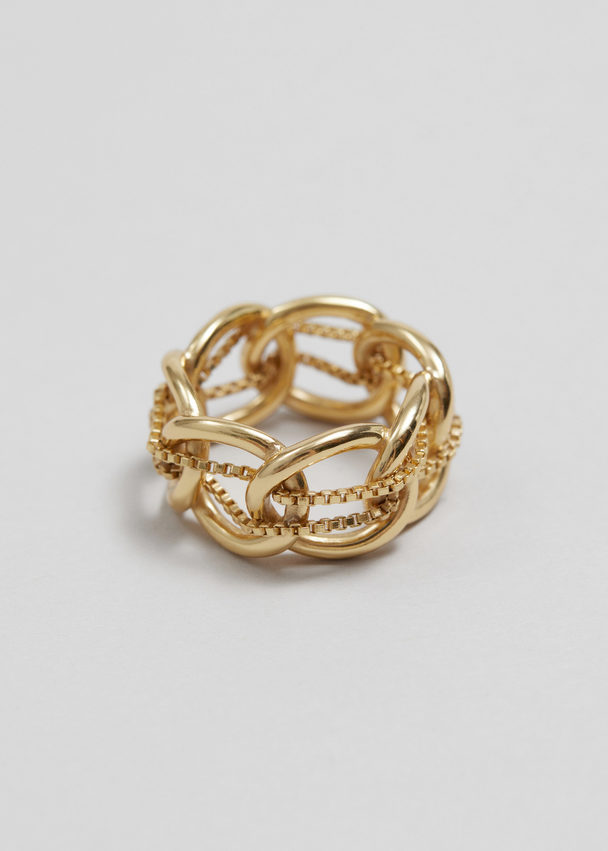 & Other Stories Delicate Chain Ring Gold