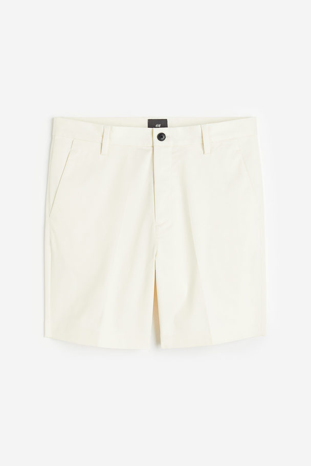 H&M Regular Fit Chino Shorts Cream