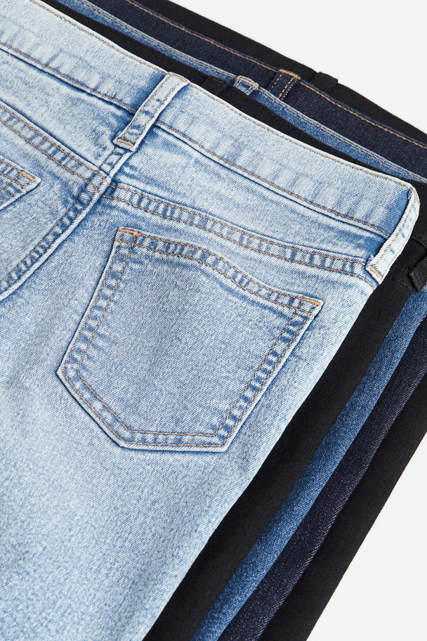 H&M 5-pack Slim Fit Jeans Denim Blue/black