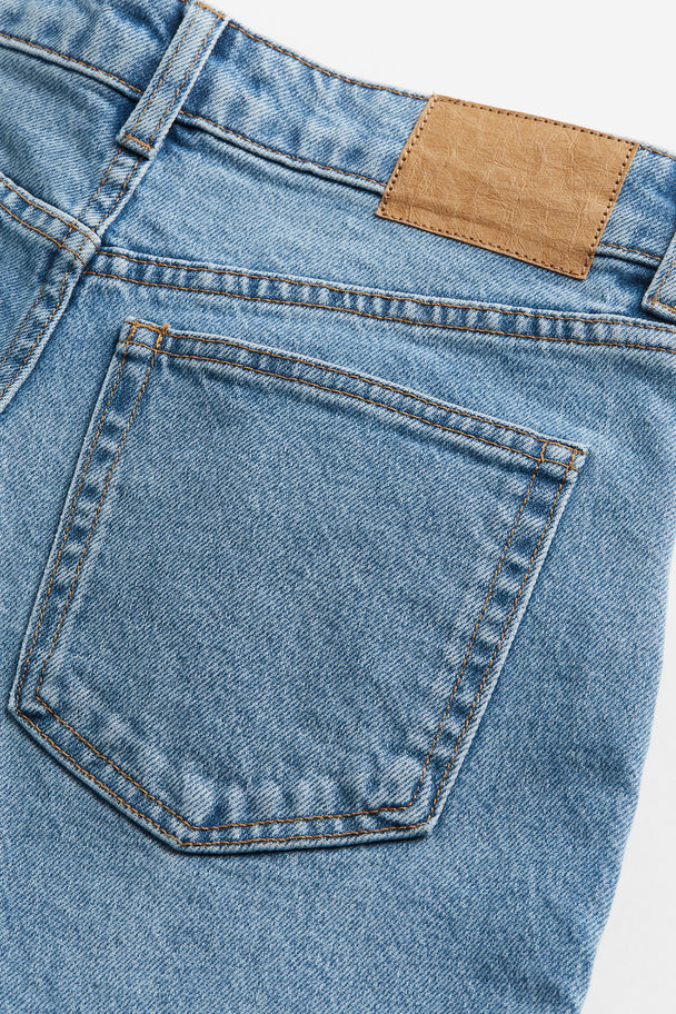 H&M Slim High Jeans Denimblauw