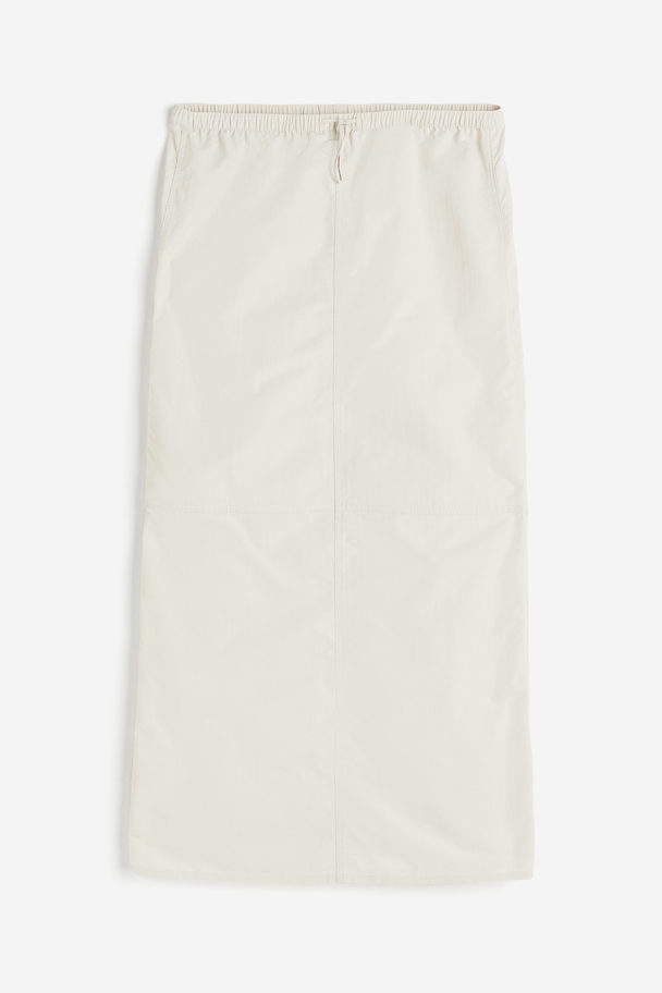 H&M Parachute-kjol I Nylon Ljusbeige