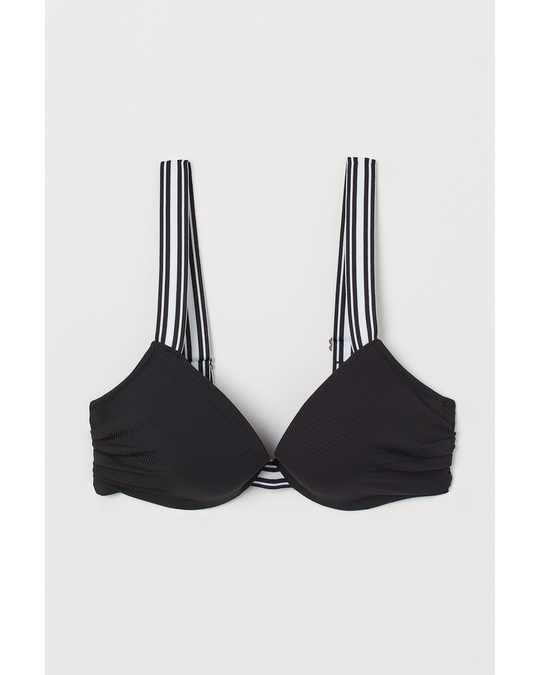 H&M Padded Bikini Top Black