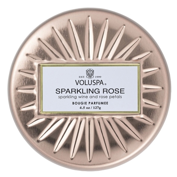 Voluspa Voluspa Petite Tin Candle Sparkling Rose 127g