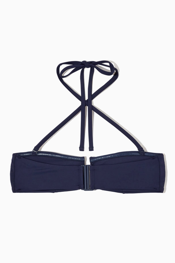 COS Bandeau-bikini-bh Med Halterneck Marinblå