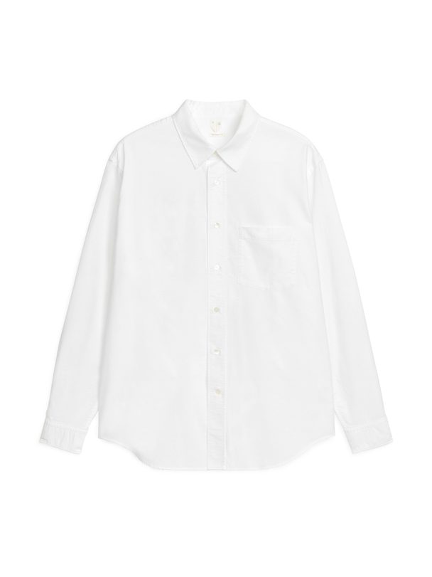 Arket Afslappet Oxford-skjorte Hvid