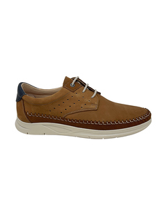 Billy Light Brown Leather And Suede Lace Up Shoes