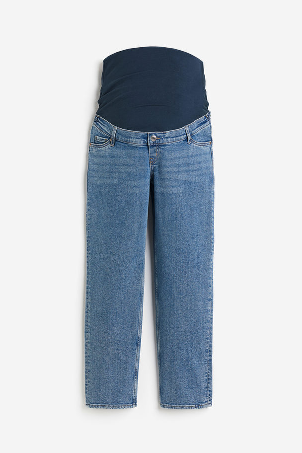 H&M Mama Straight Ankle Jeans Denimblå