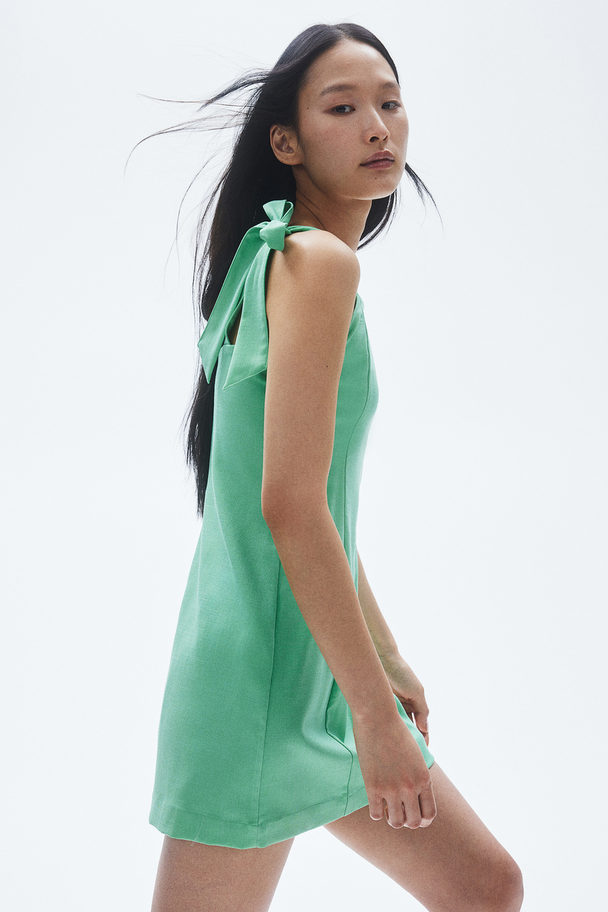 H&M Tie-strap Dress Mint Green