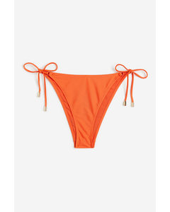 Bikinitanga Met Strikbandjes Oranje