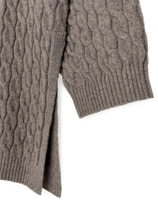 ARKET Kabelstrikket Uldsweater