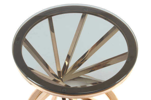 360Living SideTable Wesley 225 grey / roségold