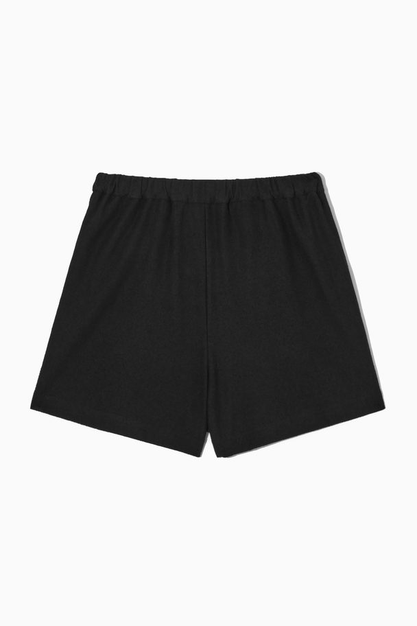 COS Bouclé Shorts Black