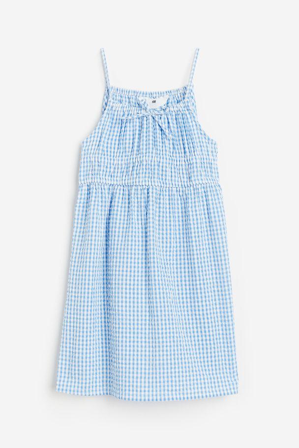 H&M Sleeveless Dress Blue/white Checked