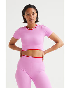 Seamless Sports Top Pink