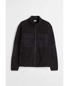 Fleece Outdoor Jacket Black