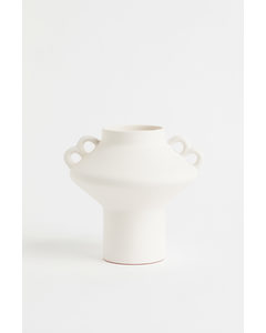 Small Terracotta Vase Natural White
