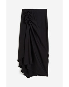 Appliquéd Skirt Black