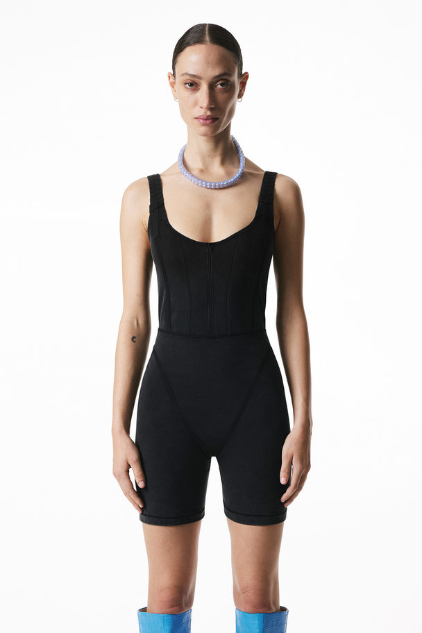 H&M Jerseybody Schwarz