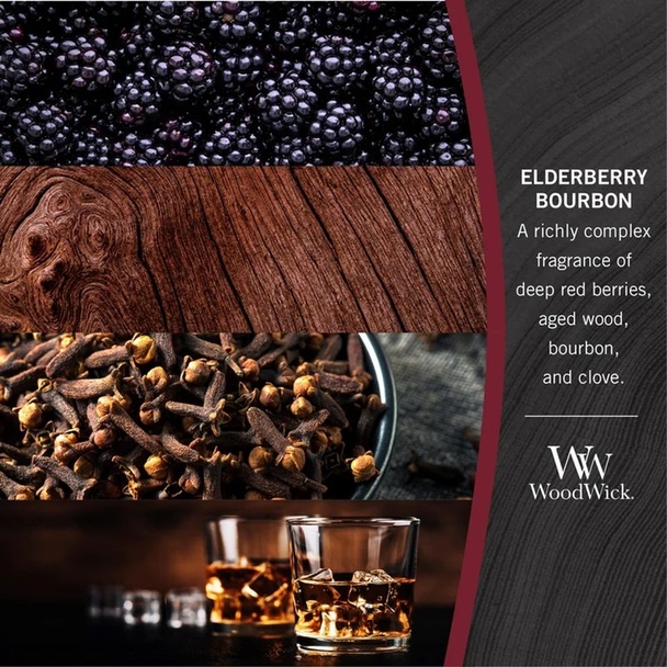 WoodWick Woodwick Large - Elderberry Bourbon