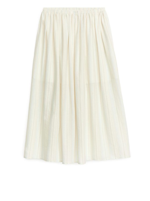 Arket Lightweight Skirt Off-white
