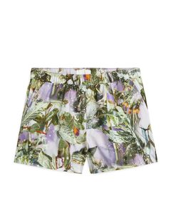 Slow Flowers Printed Shorts Lilac/floral